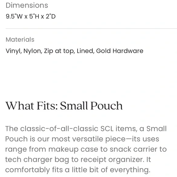 Stoney Clover Lane Cherry On Top Small Pouch Glitter